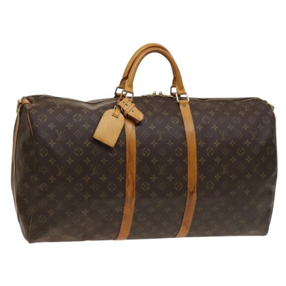 LOUIS VUITTON Monogram Keepall Bandouliere 60 Boston Bag M41412 LV Auth 132143 - Picture 1 of 16